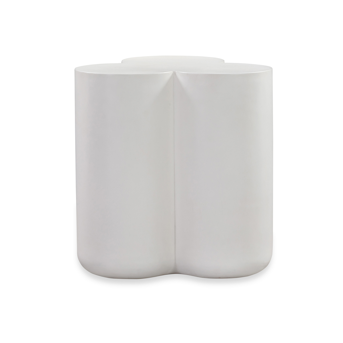 Trio Outdoor Side Table - White Concrete