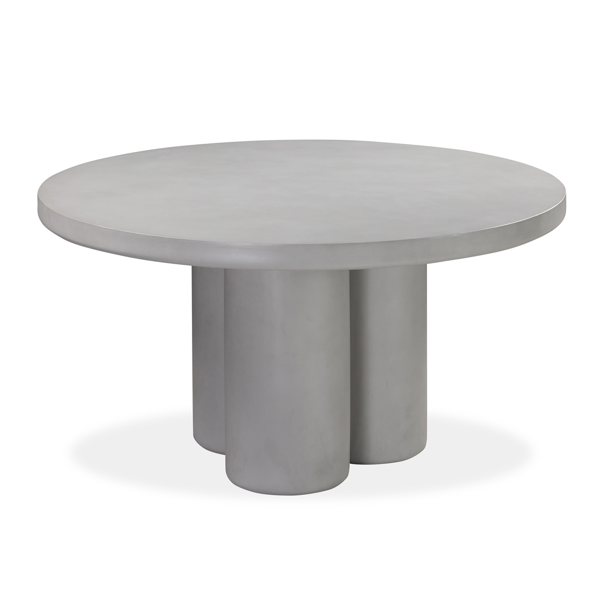 Huddle Round Outdoor Dining Table 140Cm - Light Grey Concrete