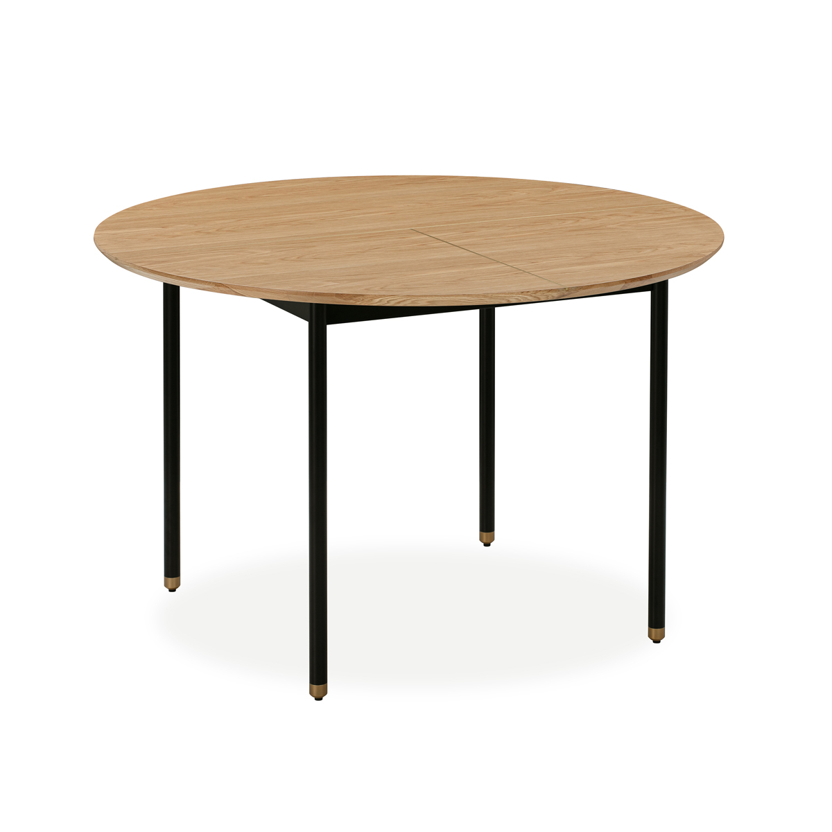 Harbour Round Dining Table - Oak / Black