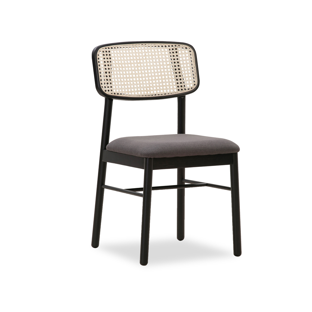 Knot Rattan Dining Chair - Black