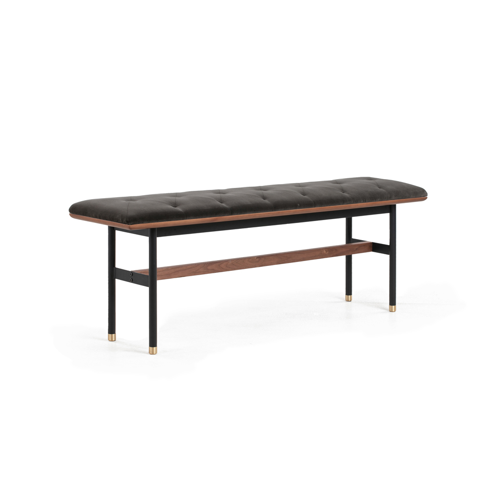 Distinct Bench - Walnut / Black