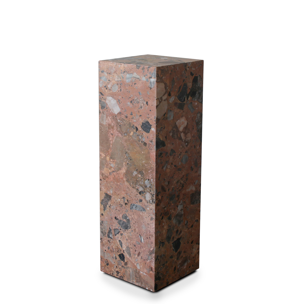 Stage Marble Plinth - Rosa Marble