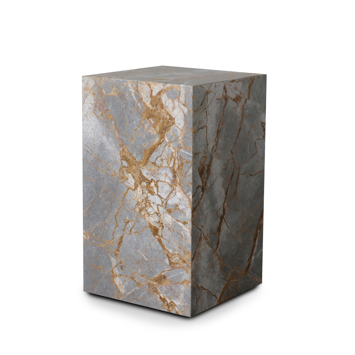 Stage Marble Side Table Tall - Earth Marble