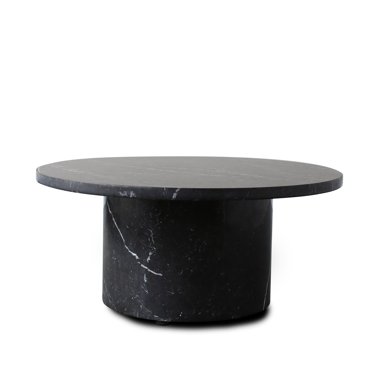 Curve Marble Coffee Table - Black Marble