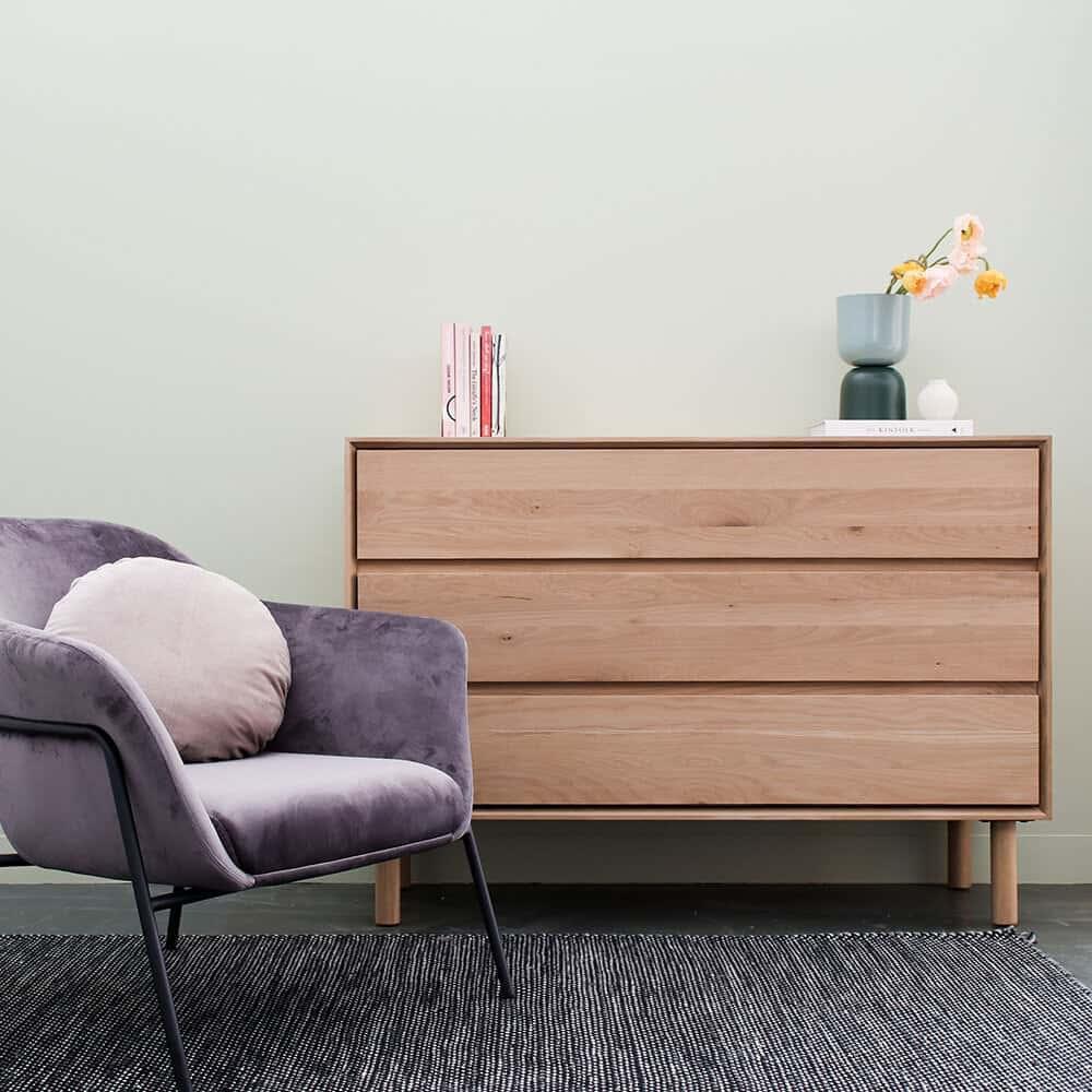 Harmony 3 Drawer Chest - Oak