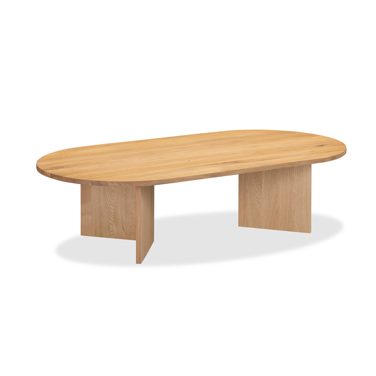 Edge Oval Coffee Table Large - Oak