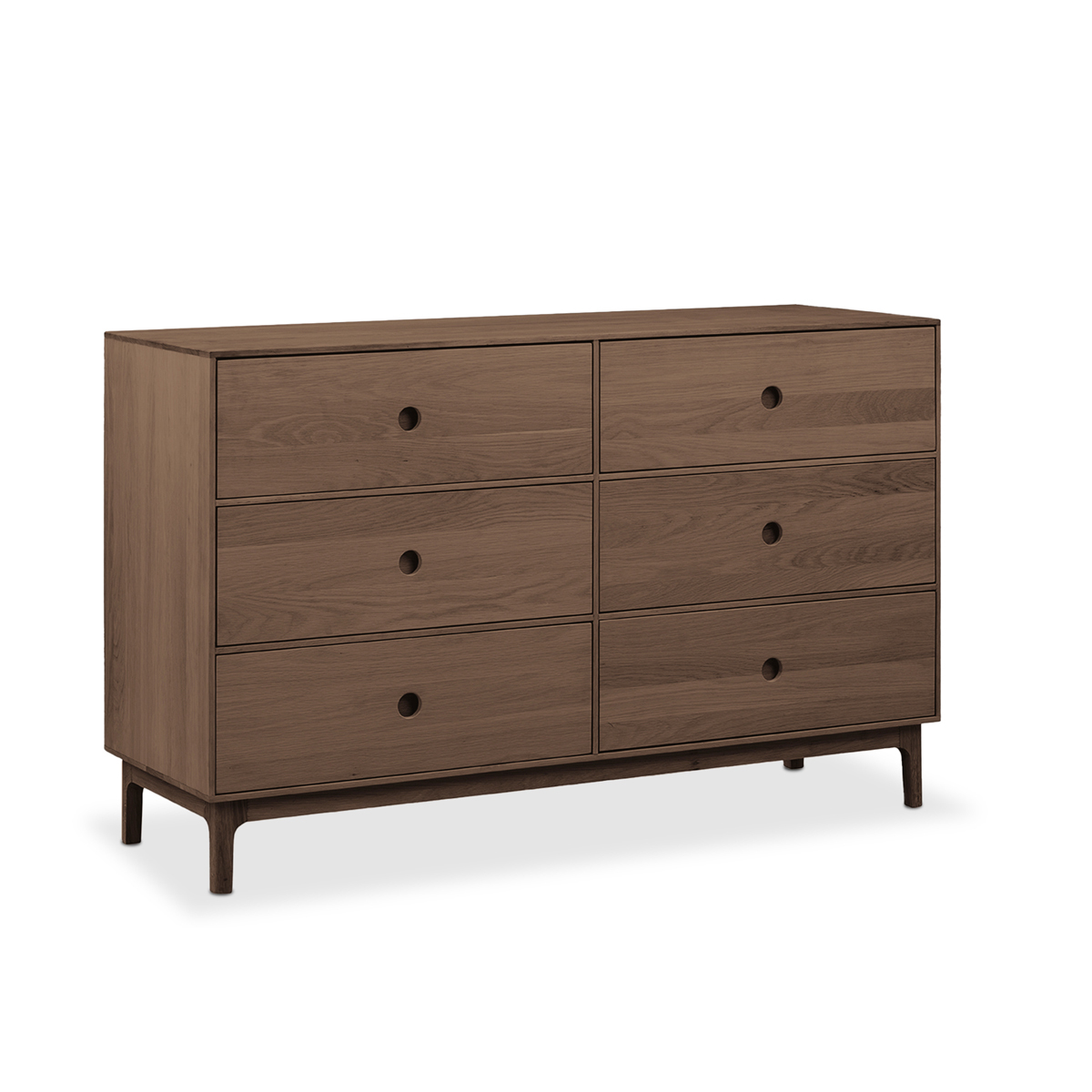 Ambience 6 Drawer Chest - Walnut