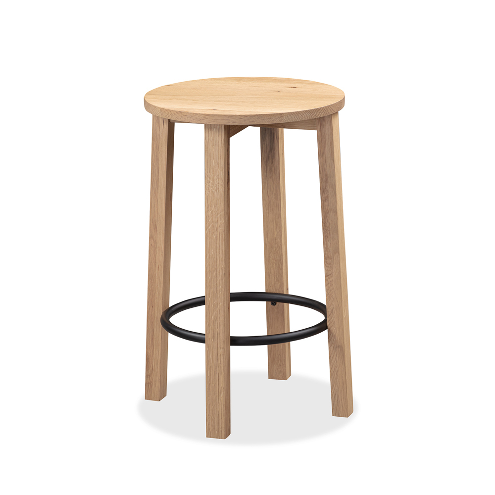 Tangent Bar Stool - Oak