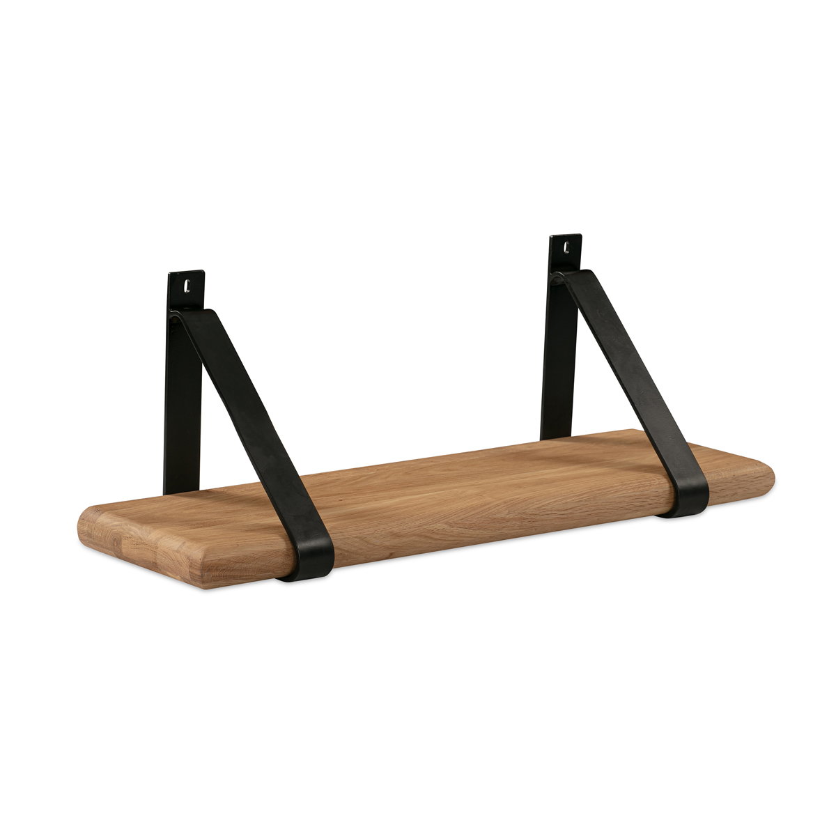 Slant Wall Shelf 70Cm - Oak/Black