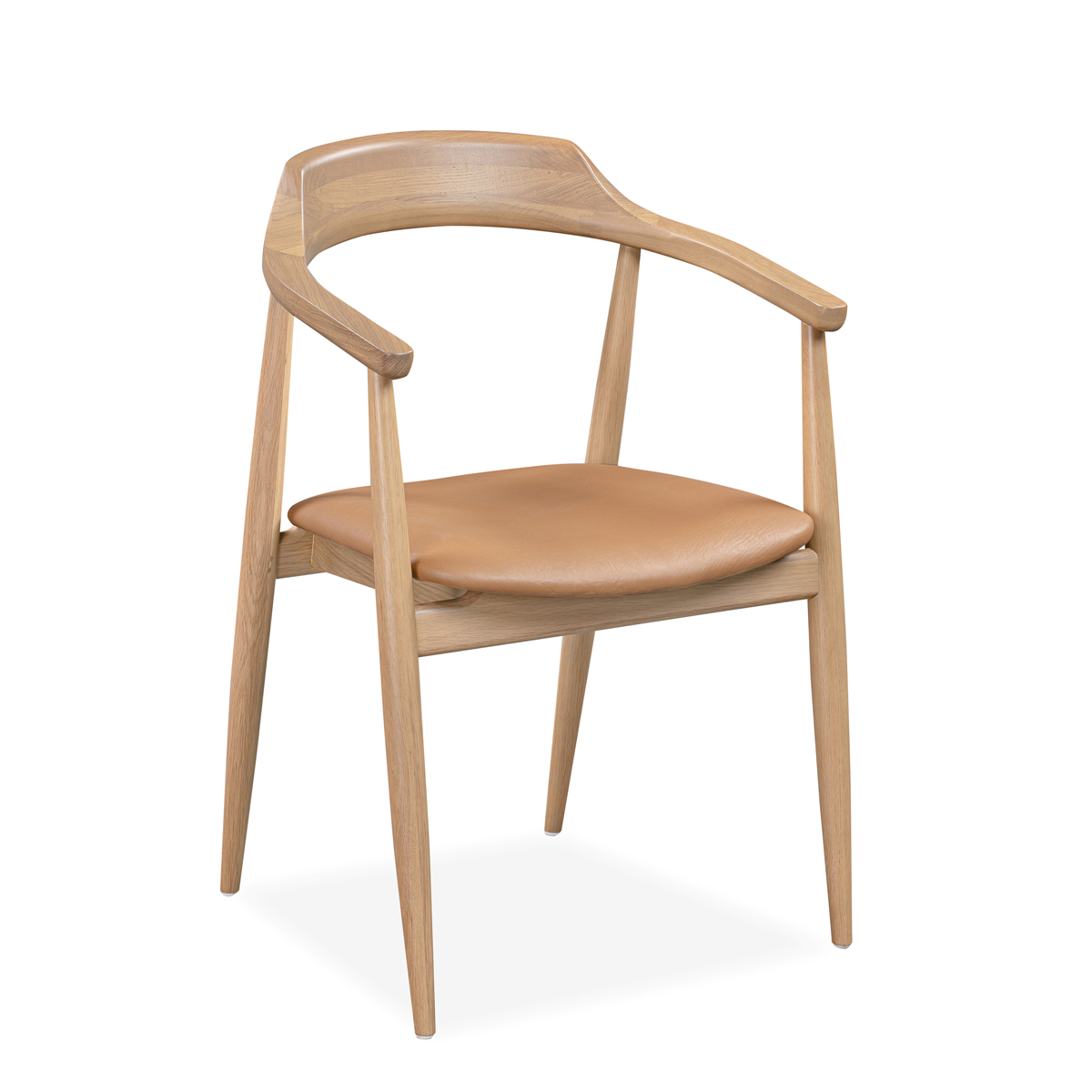 Profile Dining Chair - Oak / Tan Leather