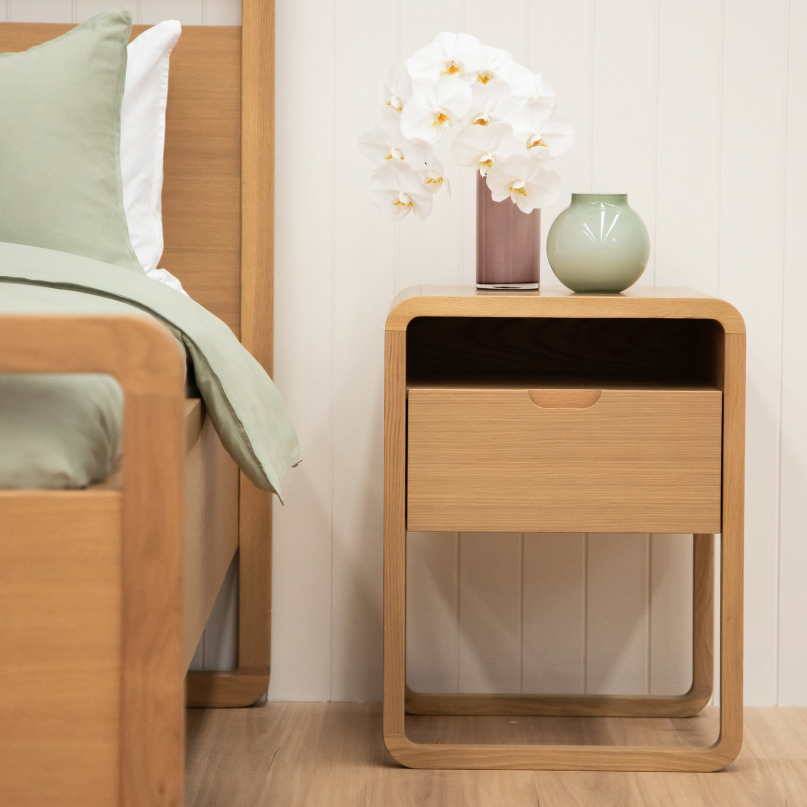 Echo Bedside Table - Oak