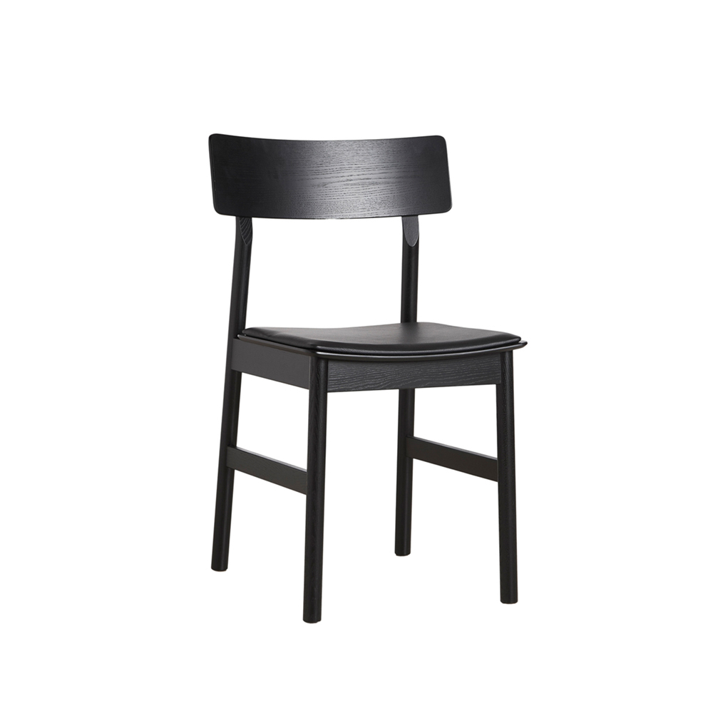 Pause Dining Chair 2.0 - Black/Black Leather