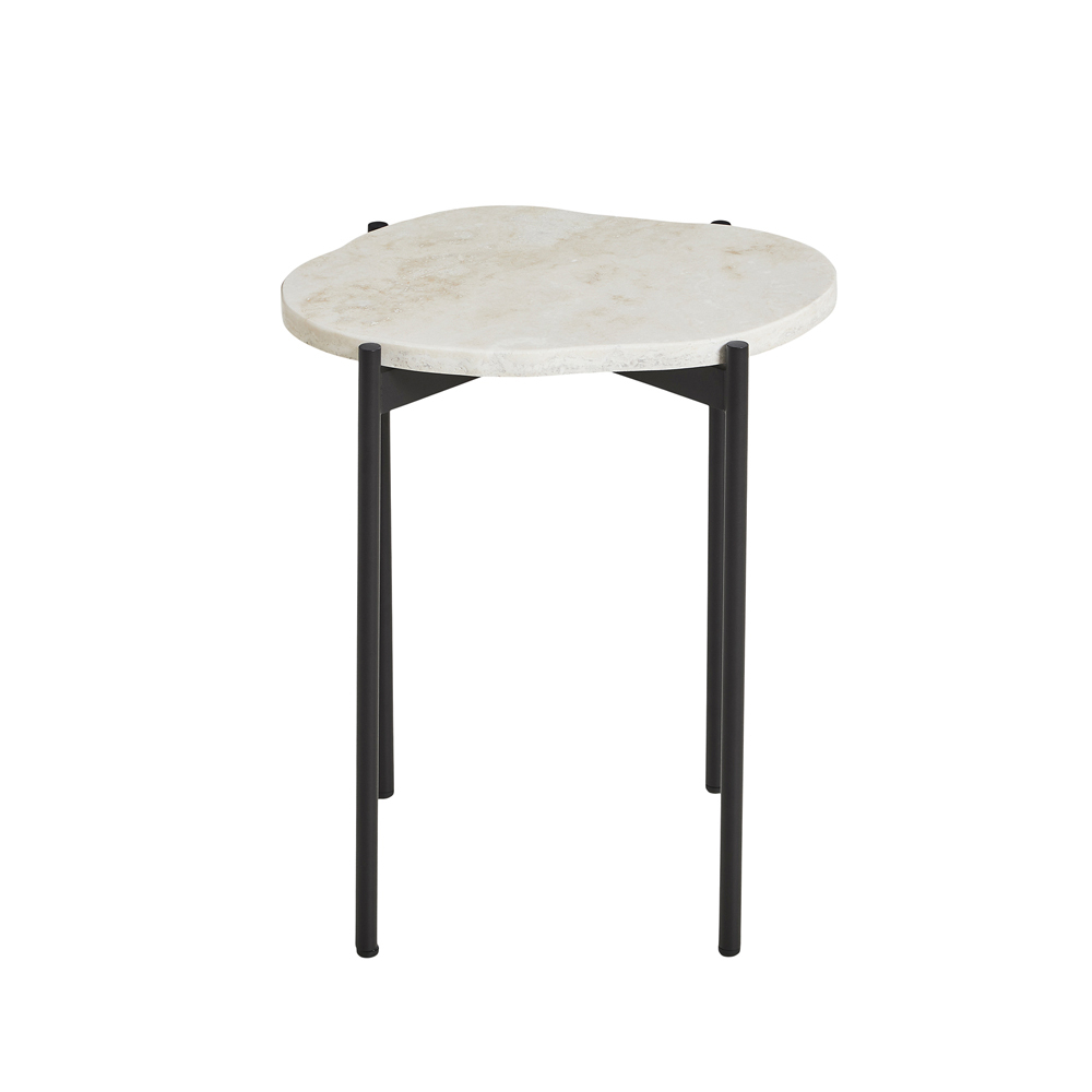 La Terra Small Side Table - Travertine