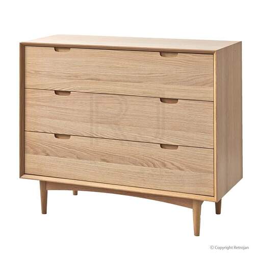 Mia 3 Drawer Chest - Oak