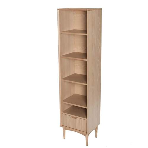 Mia Narrow Bookcase - Oak