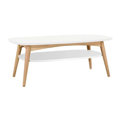 Mia Dual Tone Coffee Table with Shelf