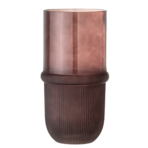 Belise Glass Vase - Brown