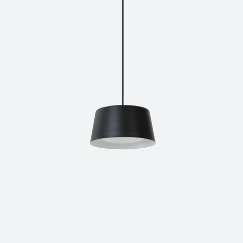 Ellipse Tall Black Pendant - Small