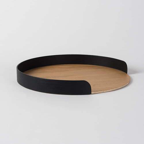 Segment Tray L - Black/Oak