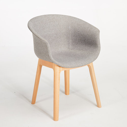 Queen Dining Chair - Grey / Beech