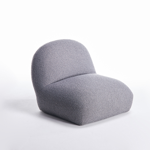 Tangyuan Lounge Chair - Maya Charcoal Boucle