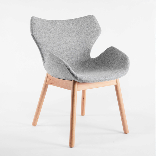 Wings Dining Chair - Beige / Beech