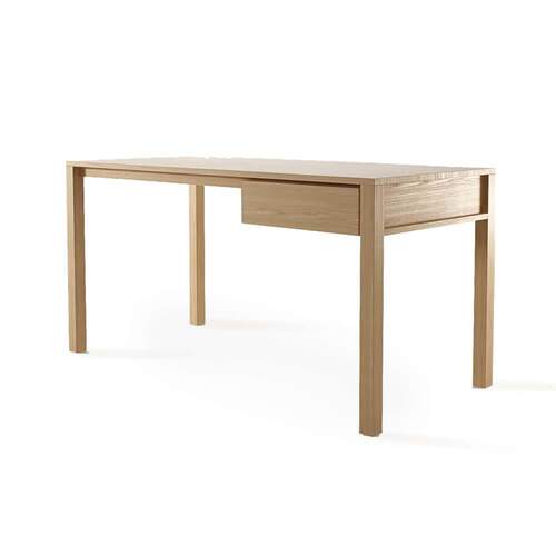 Solid Office Desk - Oak