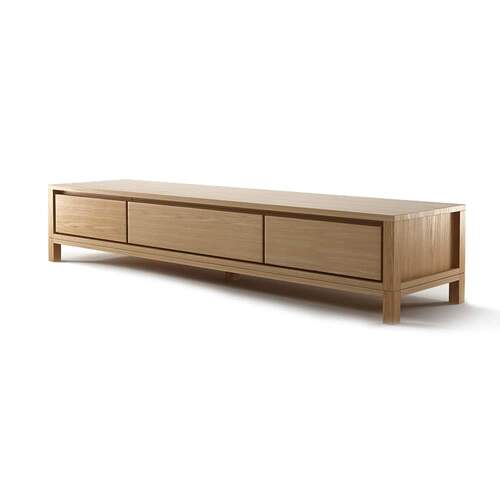 Solid TV Chest 180cm - Oak