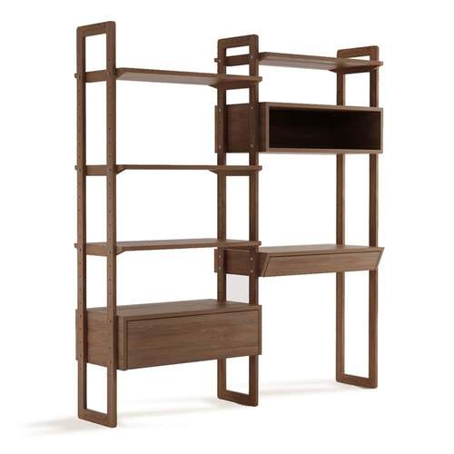 Soho Double Wall Unit - Teak