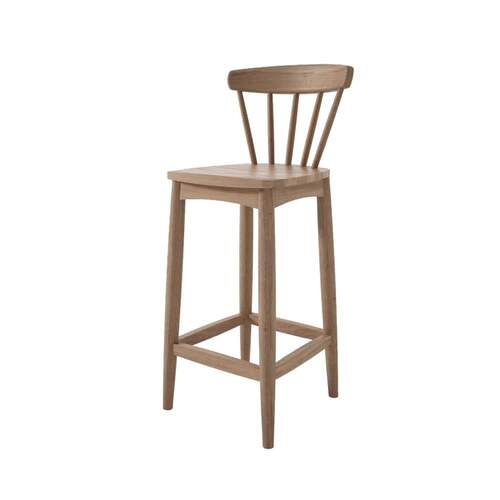 Twist Counter Stool - Teak