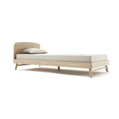 Twist King Single Bed - Oak