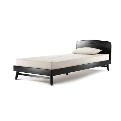 Twist King Single Bed - Satin Black