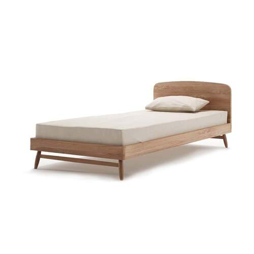 Twist King Single Bed - Teak