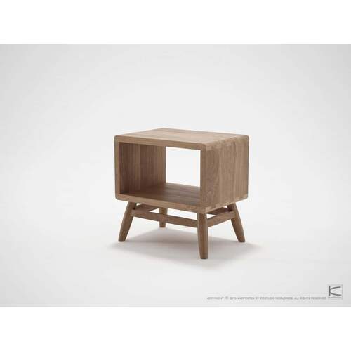 Twist Bedside - Teak