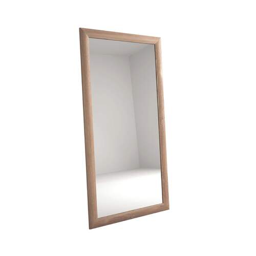 Vintage Oak Floor Mirror - Teak