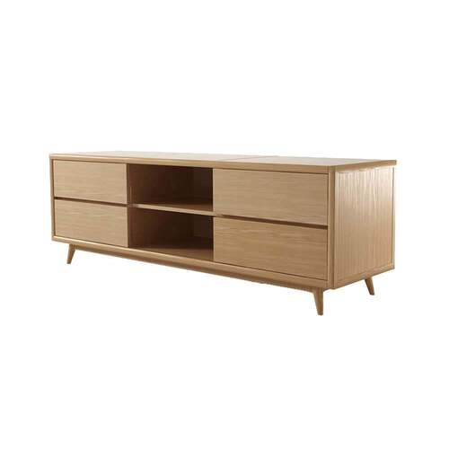 Vintage Low TV Unit - Oak