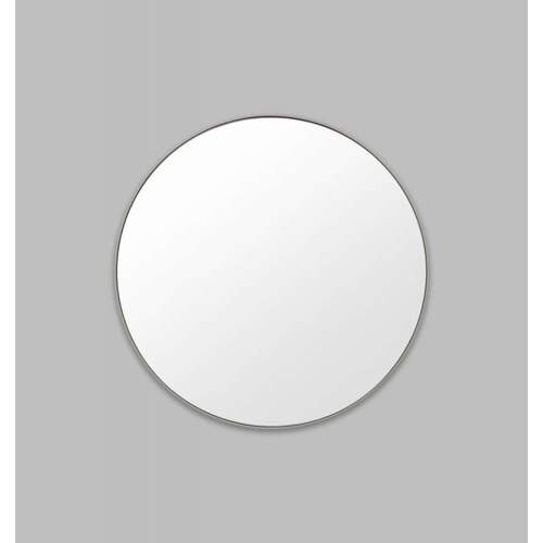 Flynn Round Mirror - Mid Grey