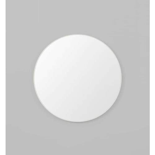 Flynn Round Mirror - White