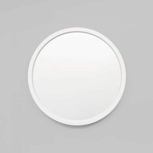 Adel Round Mirror - White