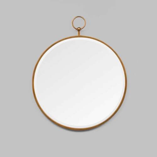 Antique Fob Mirror - Brass