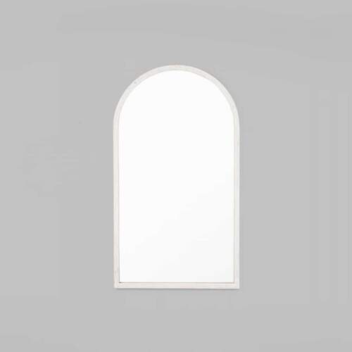 Cove Leaner Arch Mirror - White