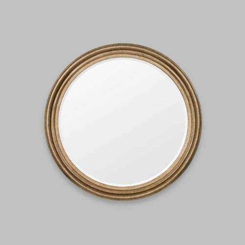 Iona Round Mirror - Antique Silver