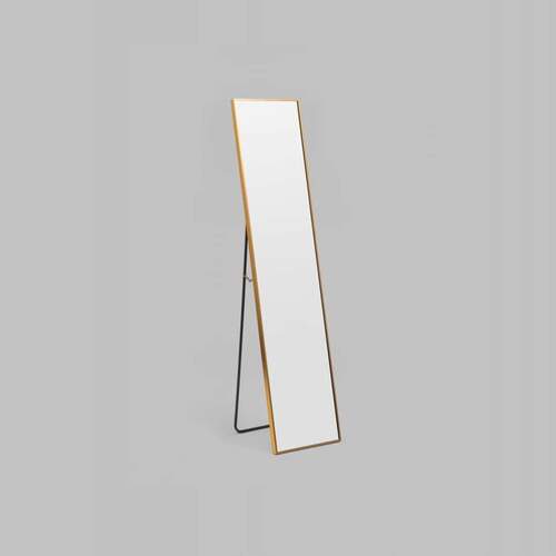 Simplicity Standing Mirror - Brass