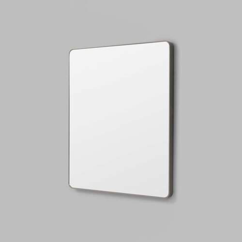 Flynn Curve Rectangle Mirror - Mid Grey