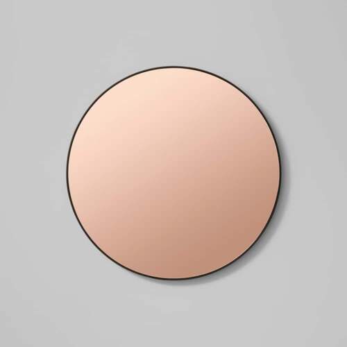 Flynn Round Mirror - Black / Dusk