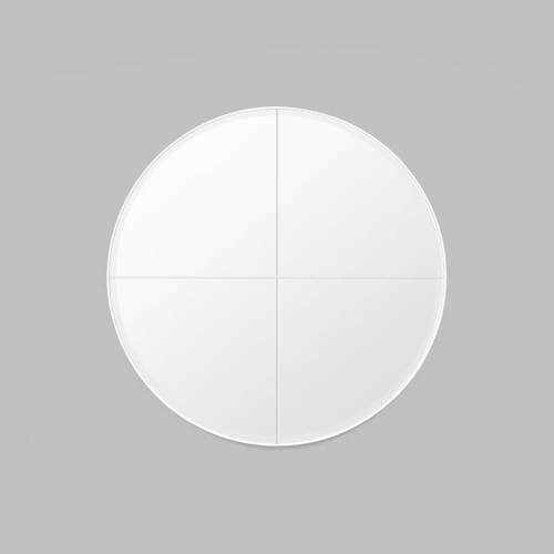 Parlour Round Mirror - Bright White