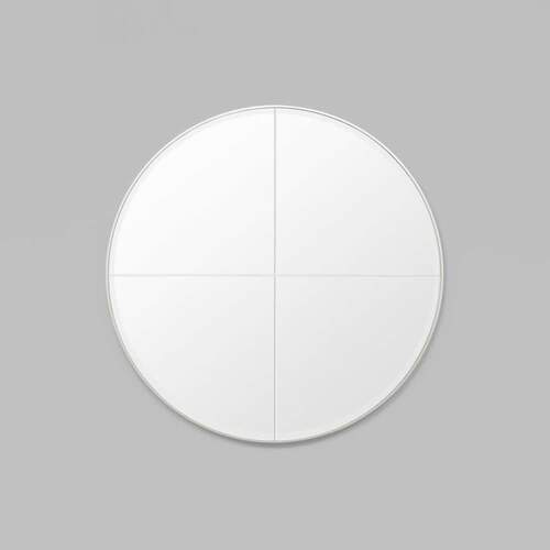 Parlour Round Mirror - Silver